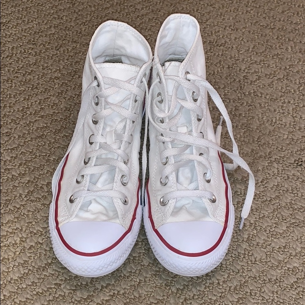 White Hightop Converse